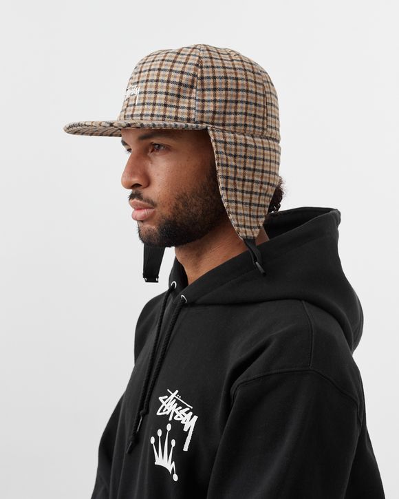 Wool Plaid Flap Cap