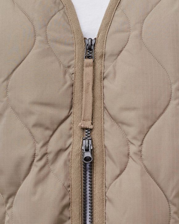 MILITARY V NECK ZIP DOWN CO