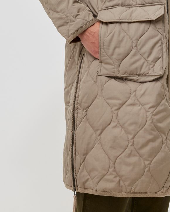 MILITARY V NECK ZIP DOWN CO