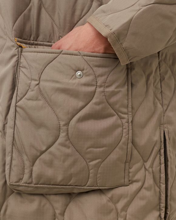 MILITARY V NECK ZIP DOWN CO
