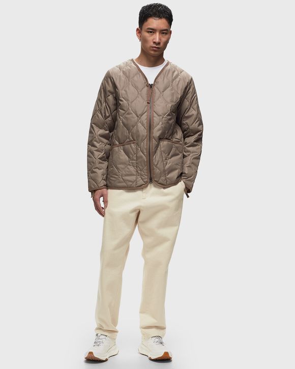 MILITARY ZIP V-NECK DOWN JACKET