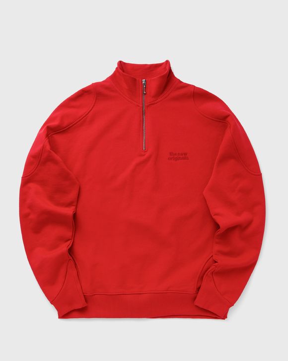 EMBLEM HALF-ZIP SWEATER