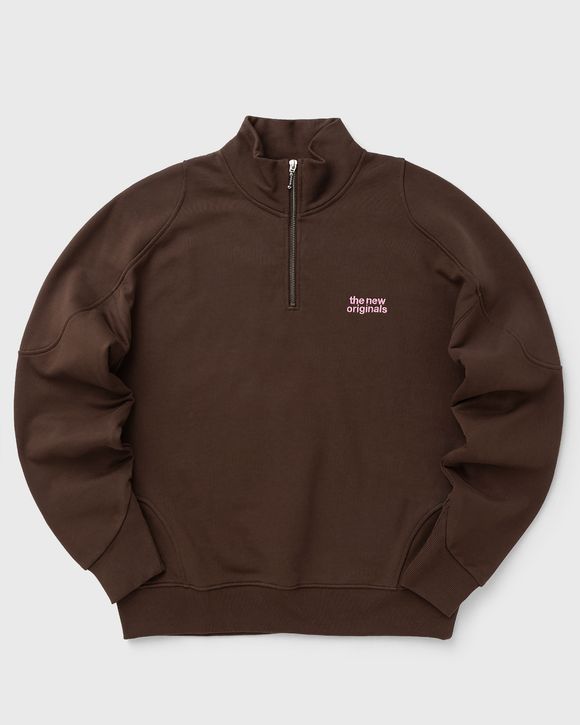EMBLEM HALF ZIP SWEATER