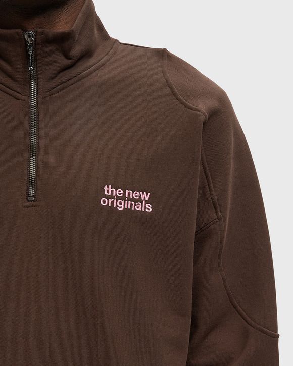 EMBLEM HALF ZIP SWEATER