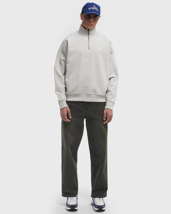 EMBLEM HALF-ZIP SWEATER