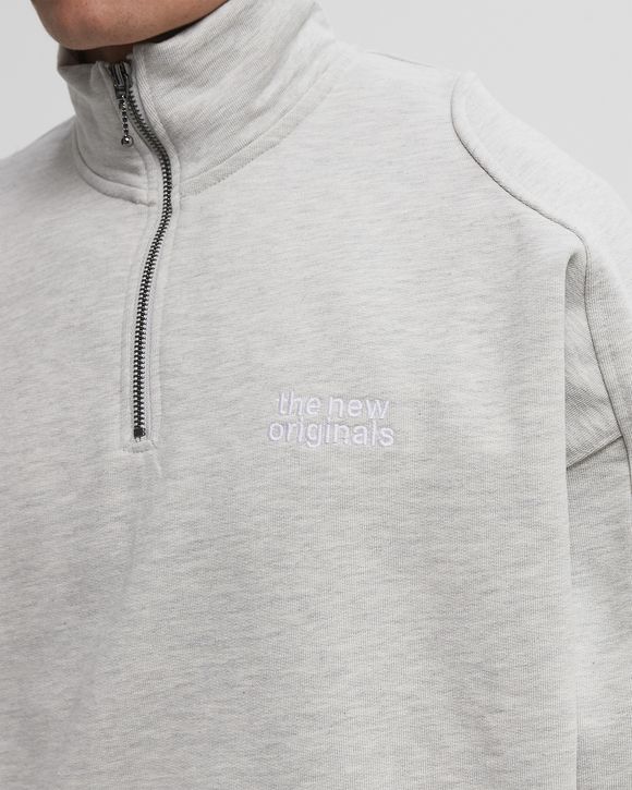 EMBLEM HALF-ZIP SWEATER