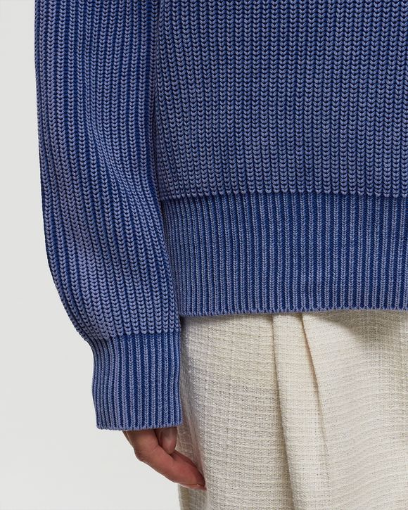 FISHERMAN RIB KNIT CREWNECK