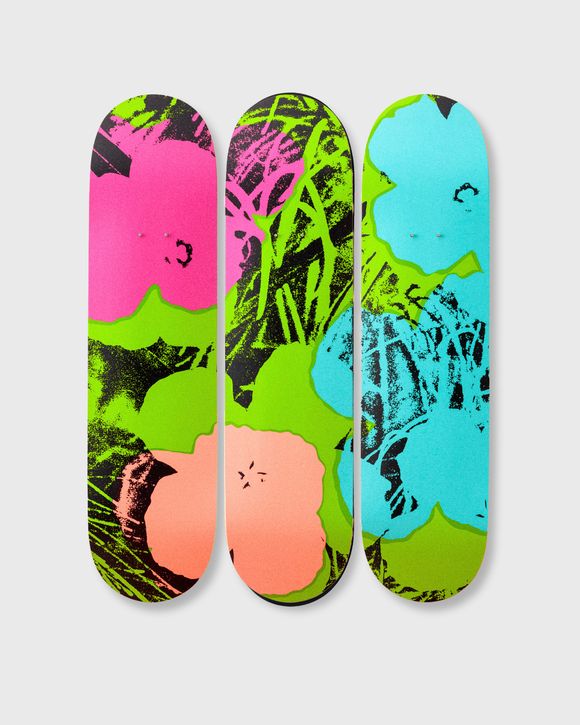 Andy Warhol Flowers Decks - Green/Pink 3-Pack