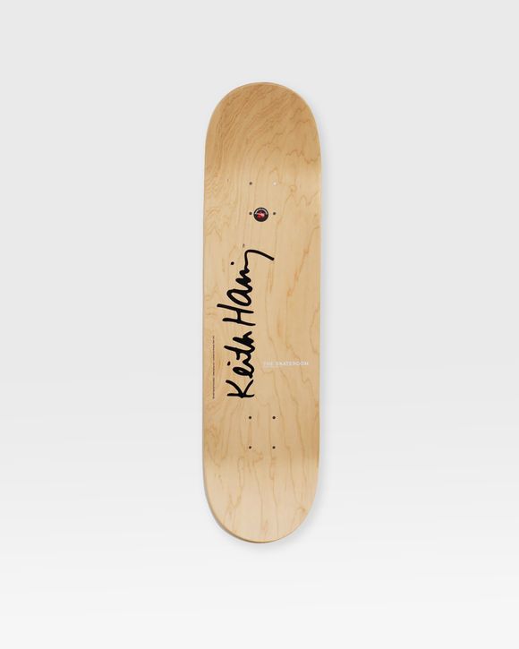 Keith Haring Untitled (Smile On Stripes) Deck