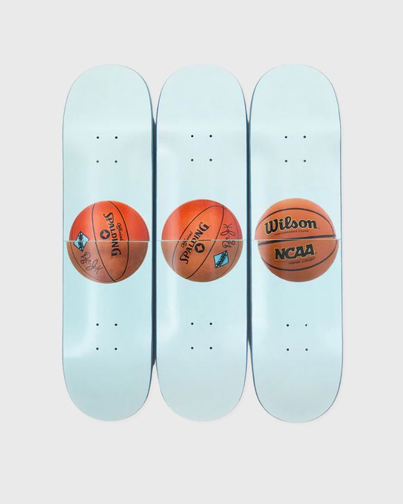 Three Ball 50/50 Tank (Two Spalding Dr. J Silver Series, Wilson Supershot) Skateboard