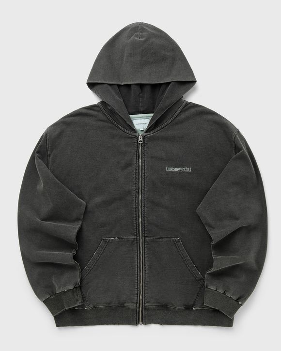 Damaged Zip Up Hoodie