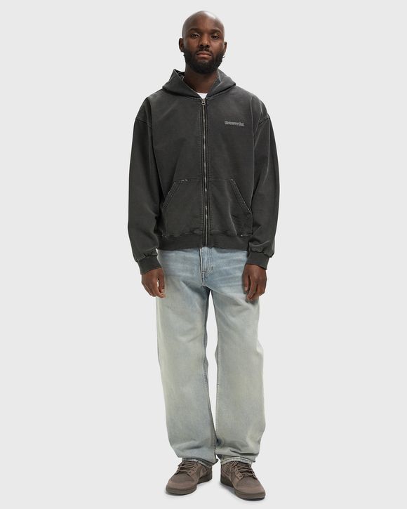 Damaged Zip Up Hoodie