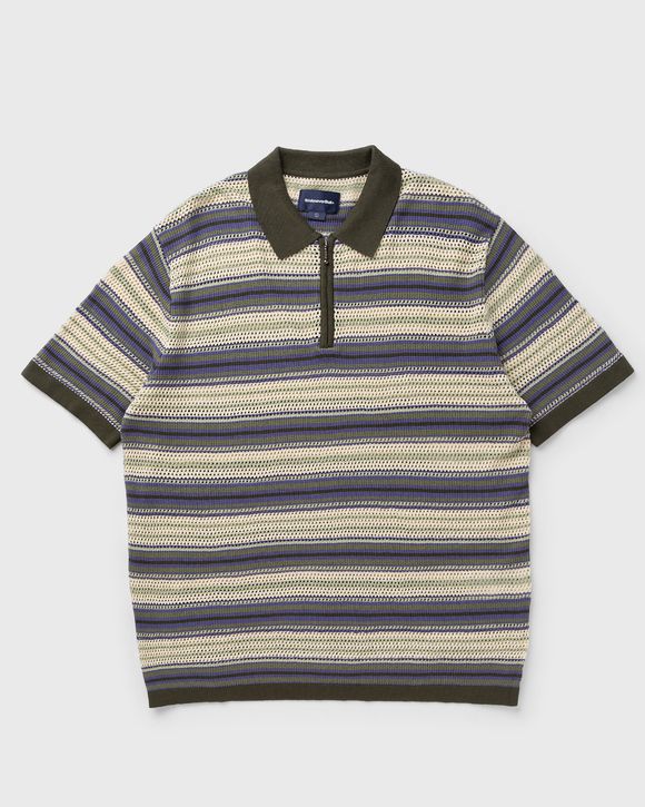 Stripe S/S Knit Polo