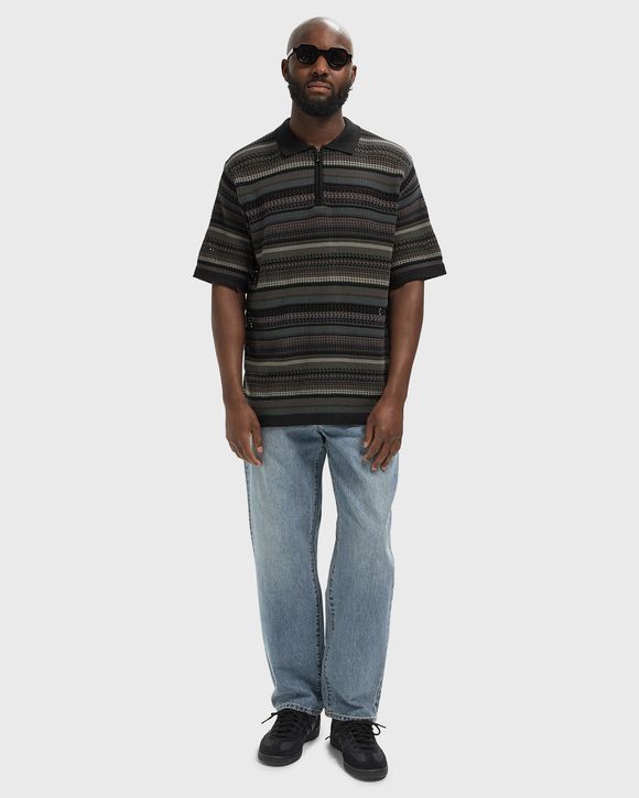 Striped S/S KnIt Polo