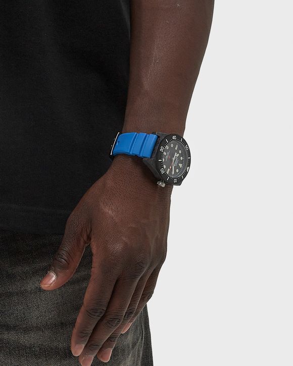 Deep Water Reef 200 Composite Black Dial Blue Rubber Strap 43mm case