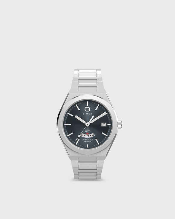 Q - Timex GMT Silver Tone Case and Bracelet 39mm case