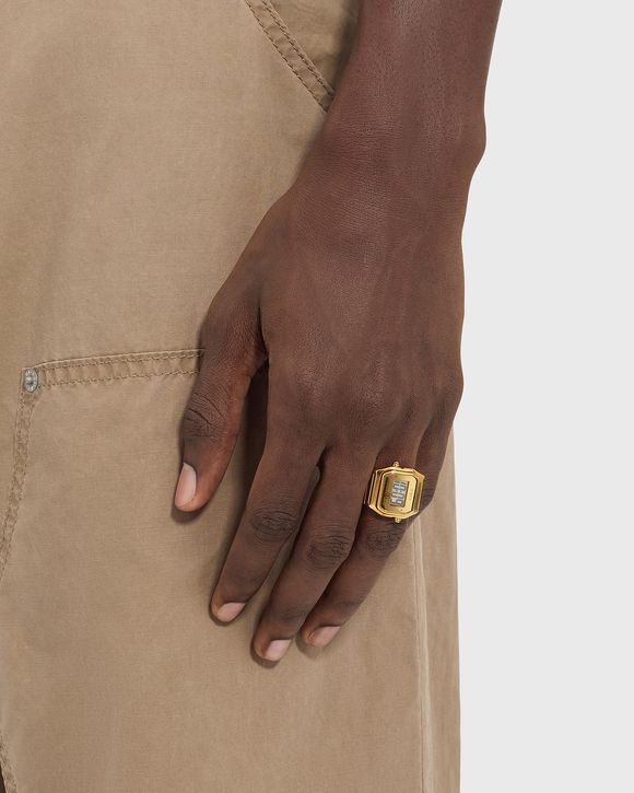 x MM6 T80 Gold-Tone Ring Watch - M/L