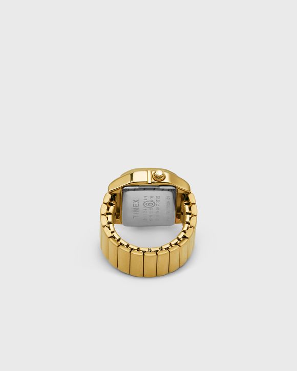 x MM6 T80 Gold-Tone Ring Watch - S/M