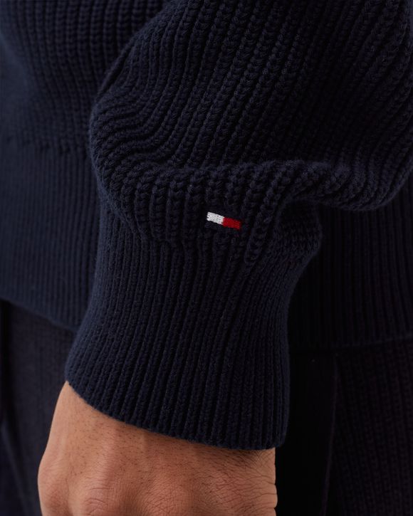 COLOUR-BLOCKED ZIP-THRU STRIPE CARDIGAN