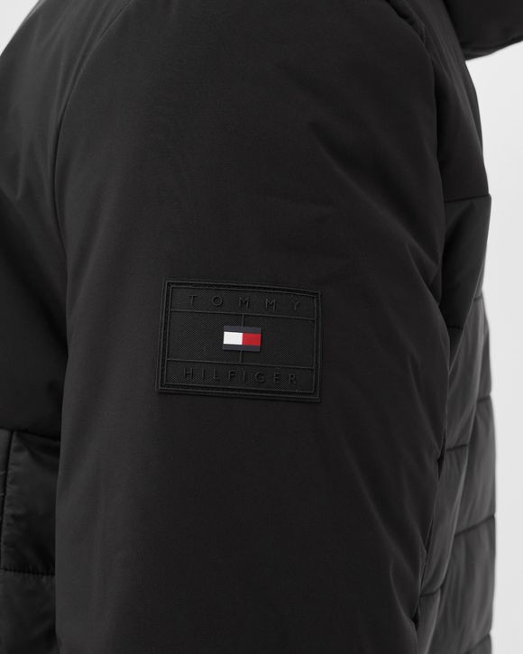 MIX MEDIA HOODED JACKET