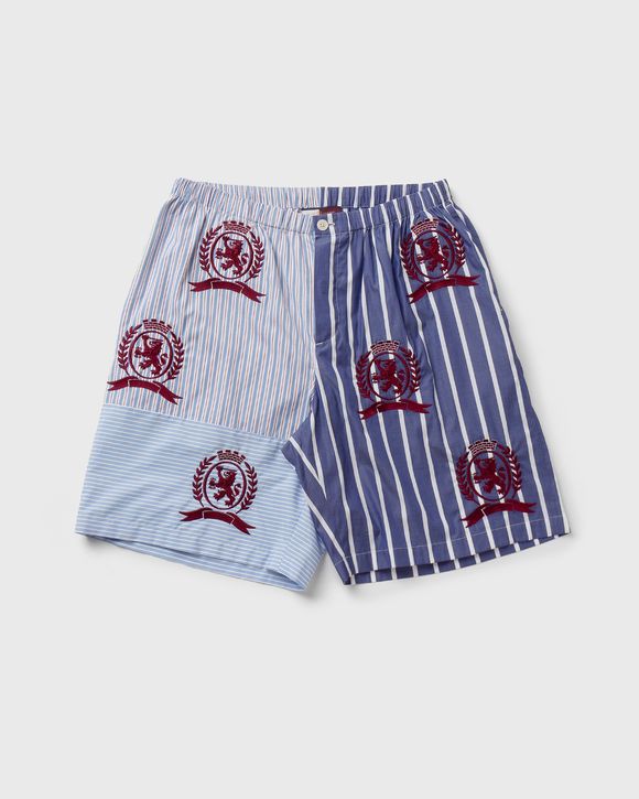 POPLIN CREST MIXED STRIPE 'COLLECTION' SHORTS