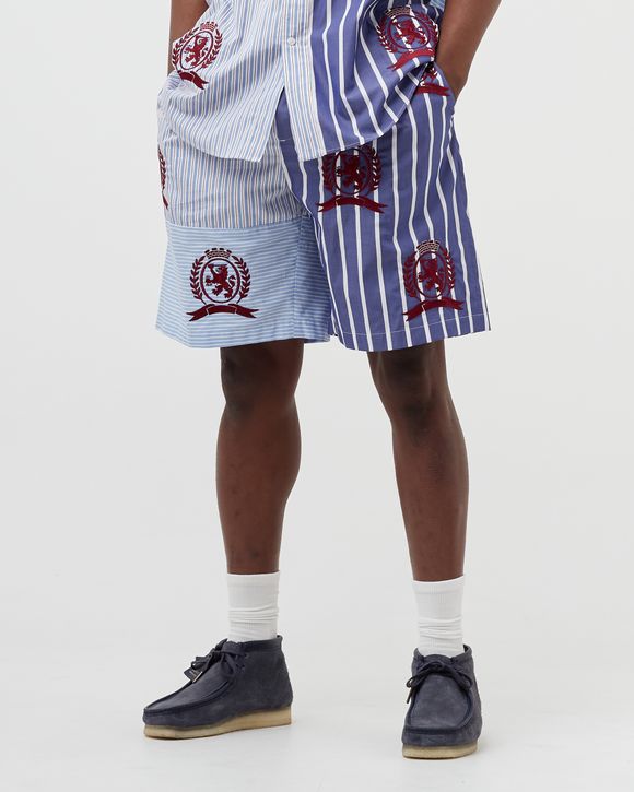 POPLIN CREST MIXED STRIPE 'COLLECTION' SHORTS