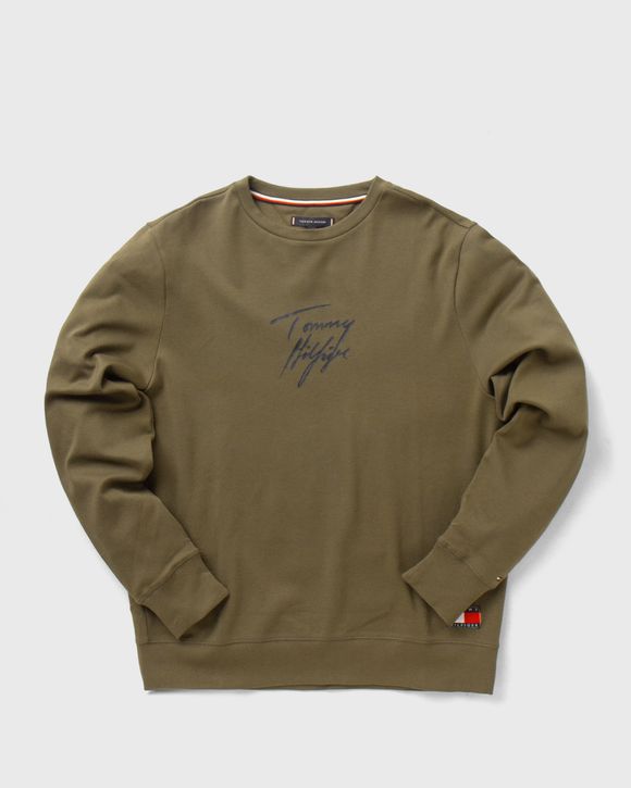 SIGNATURE LOGO STRETCH ORGANIC COTTON SWEATSHIRT