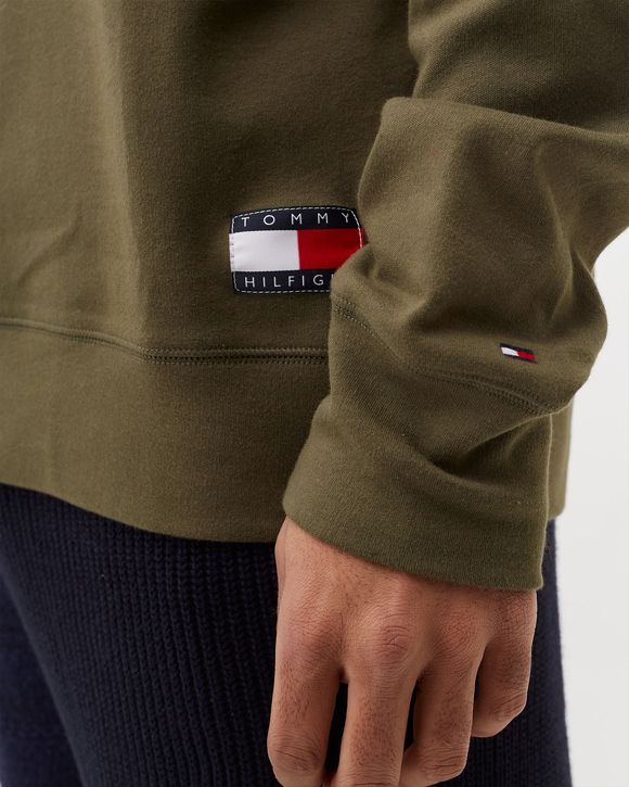 SIGNATURE LOGO STRETCH ORGANIC COTTON SWEATSHIRT