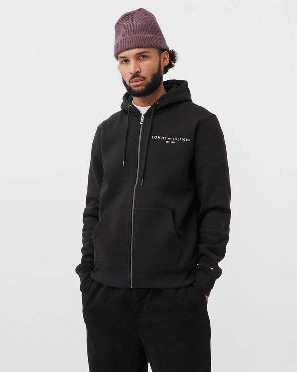 TOMMY LOGO ZIP THROUGH