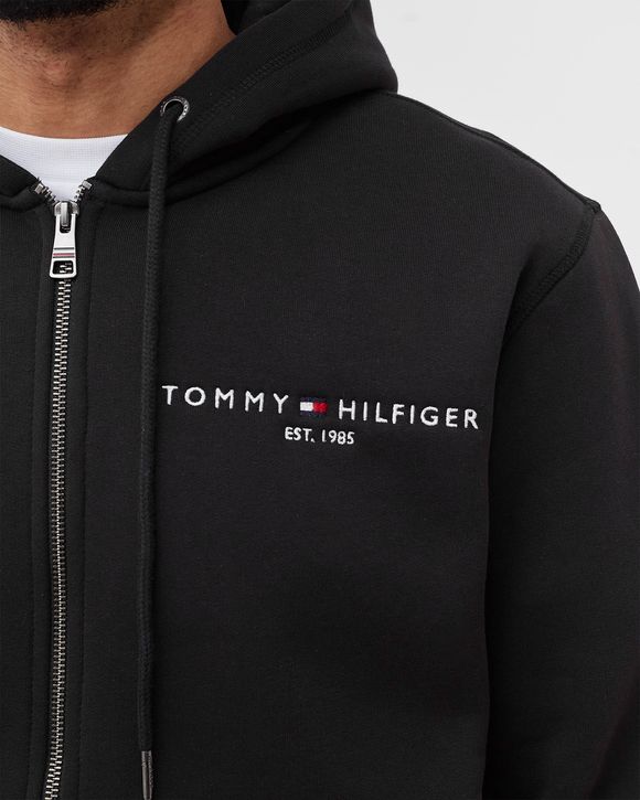TOMMY LOGO ZIP THROUGH
