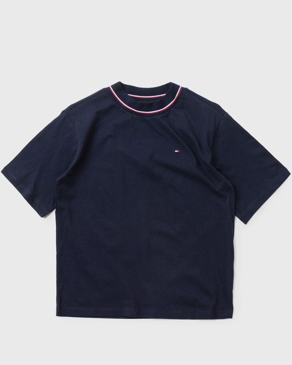 WMNS RELAXED GBL STP MOCK-NK TEE
