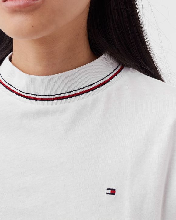 WMNS RELAXED GBL STP MOCK-NK TEE