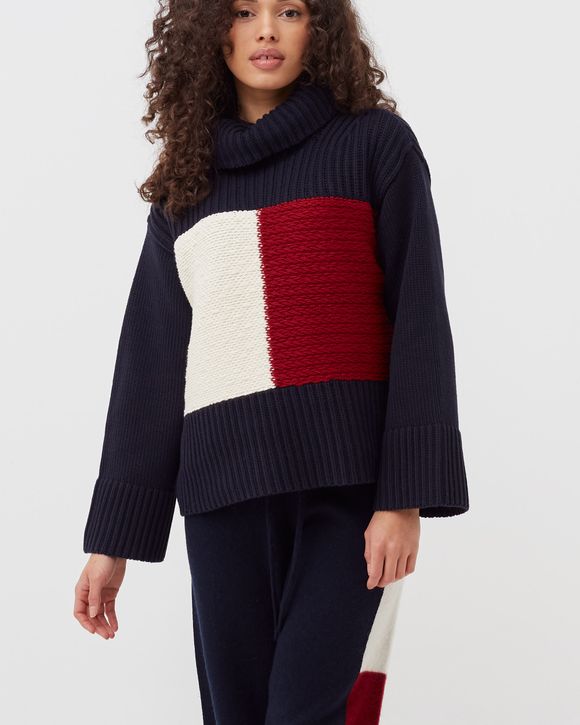 WMNS THL FLAG ICON HIGH NECK SWEATER