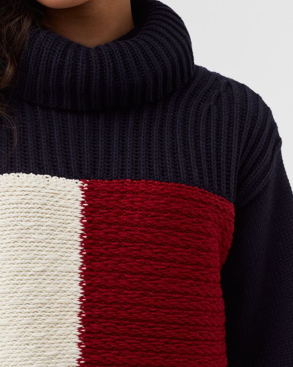 WMNS THL FLAG ICON HIGH NECK SWEATER