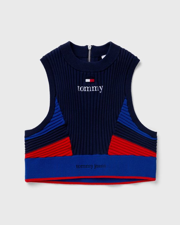 WMNS KNITTED RACER CROP TOP