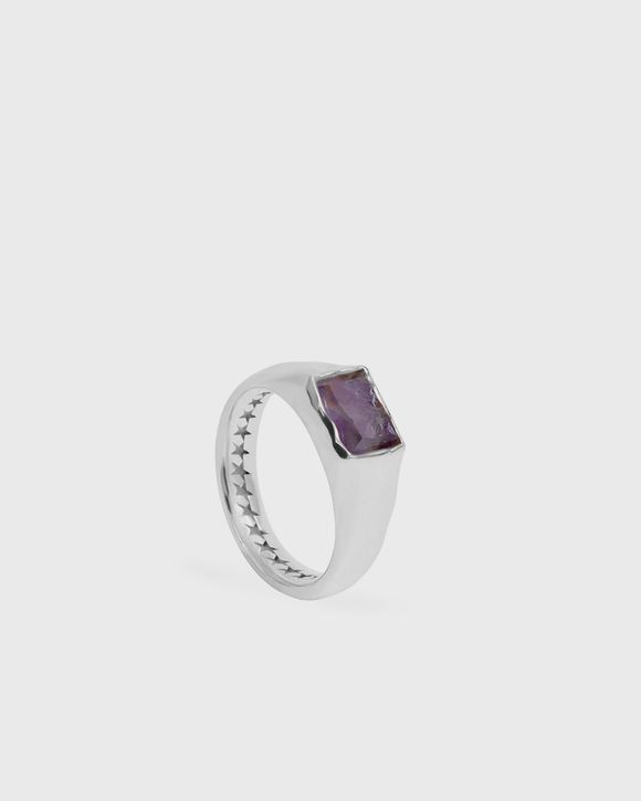 Rectangular Florite Stone Ring