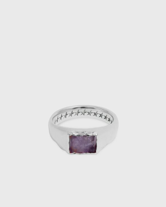 Rectangular Florite Stone Ring
