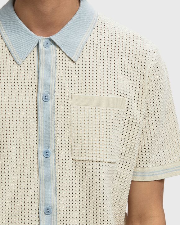 BELLE SS SHIRT TIPPED POINTELLE