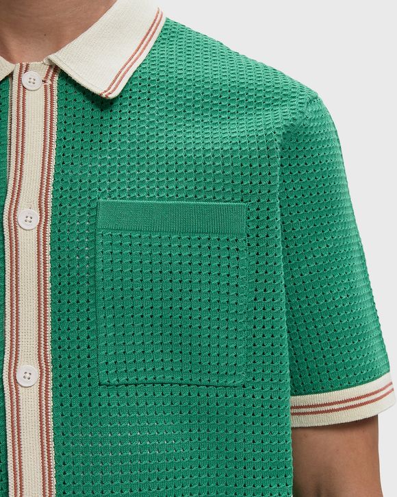 BELLE SS SHIRT TIPPED POINTELLE