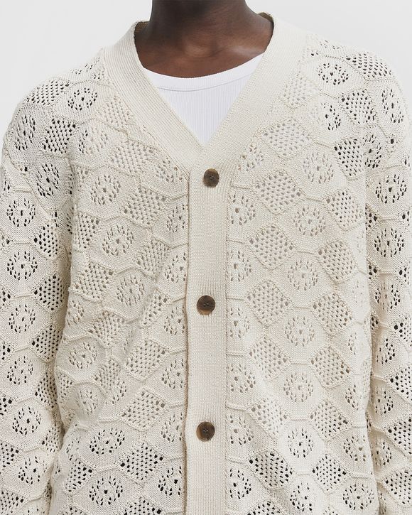 CROSBY CARDIGAN TAPE YARN POINTELLE
