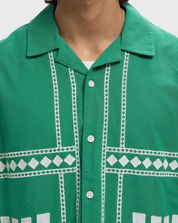 DIDCOT SS SHIRT BORDER APPLIQUE
