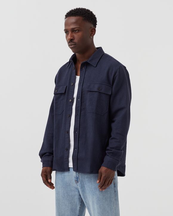Avenir stripe flannel shirt