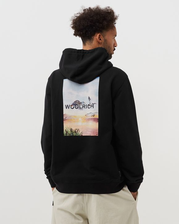 PRINTED DUCK HOODED FLEECE