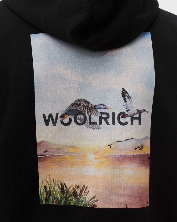 PRINTED DUCK HOODED FLEECE