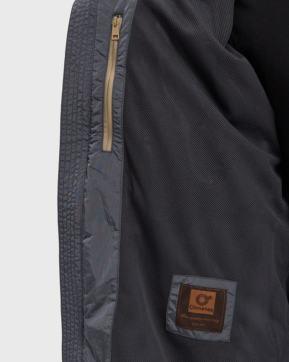 SHINY NYLON HOODED JACKET