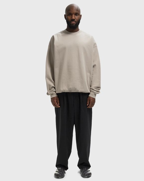 BRUSHED TERRY CREW SWEAT