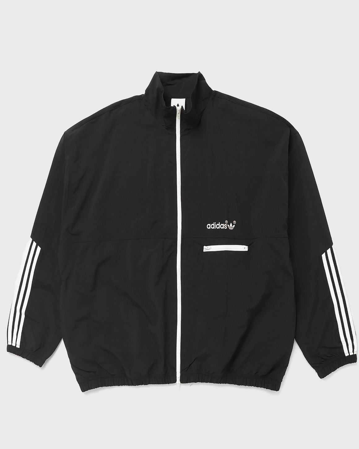 Adidas FIREBIRD RELAXED NYLON TRACK JACKET Black | BSTN Store