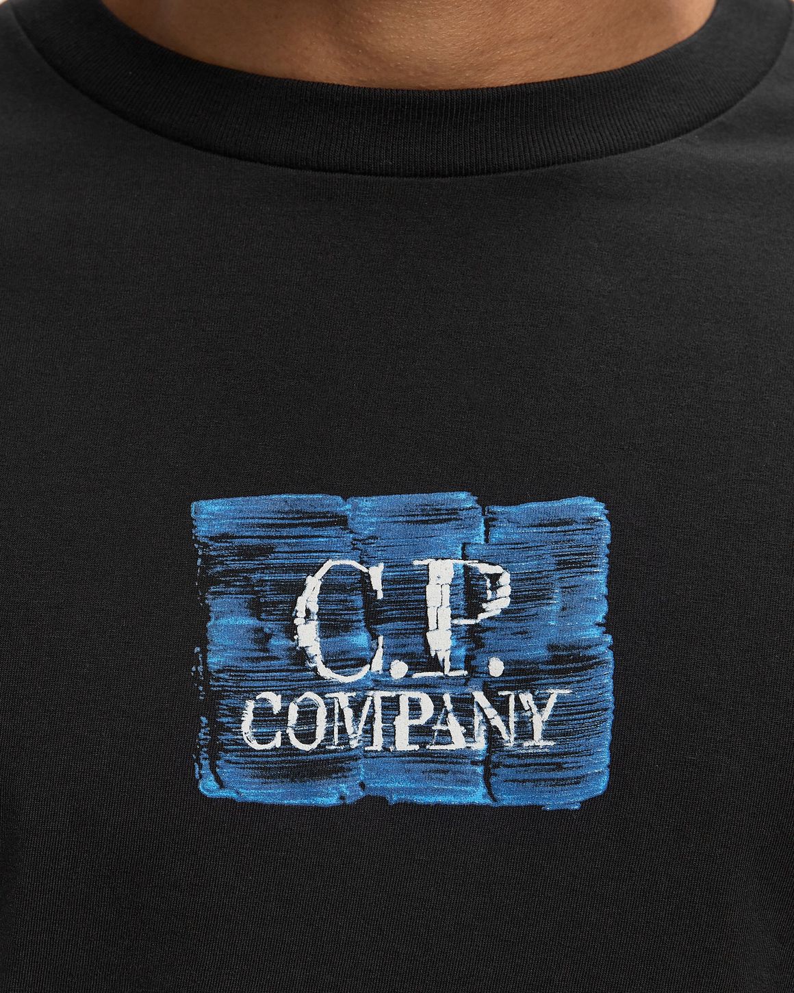 Ansicht 4 von C.P. Company 30/1 JERSEY SHORT SLEEVE CHEST-BACK LOGO TEE