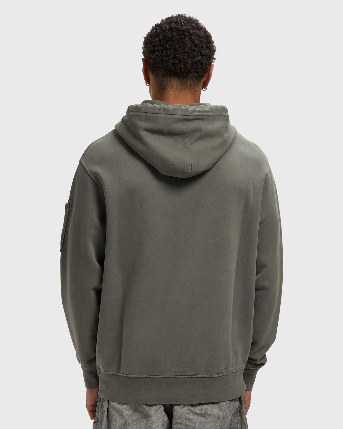 Ansicht 3 von C.P. Company BRUSHED AND EMERIZED DIAGONAL FLEECE HOODED LENS SWEATSHIRT