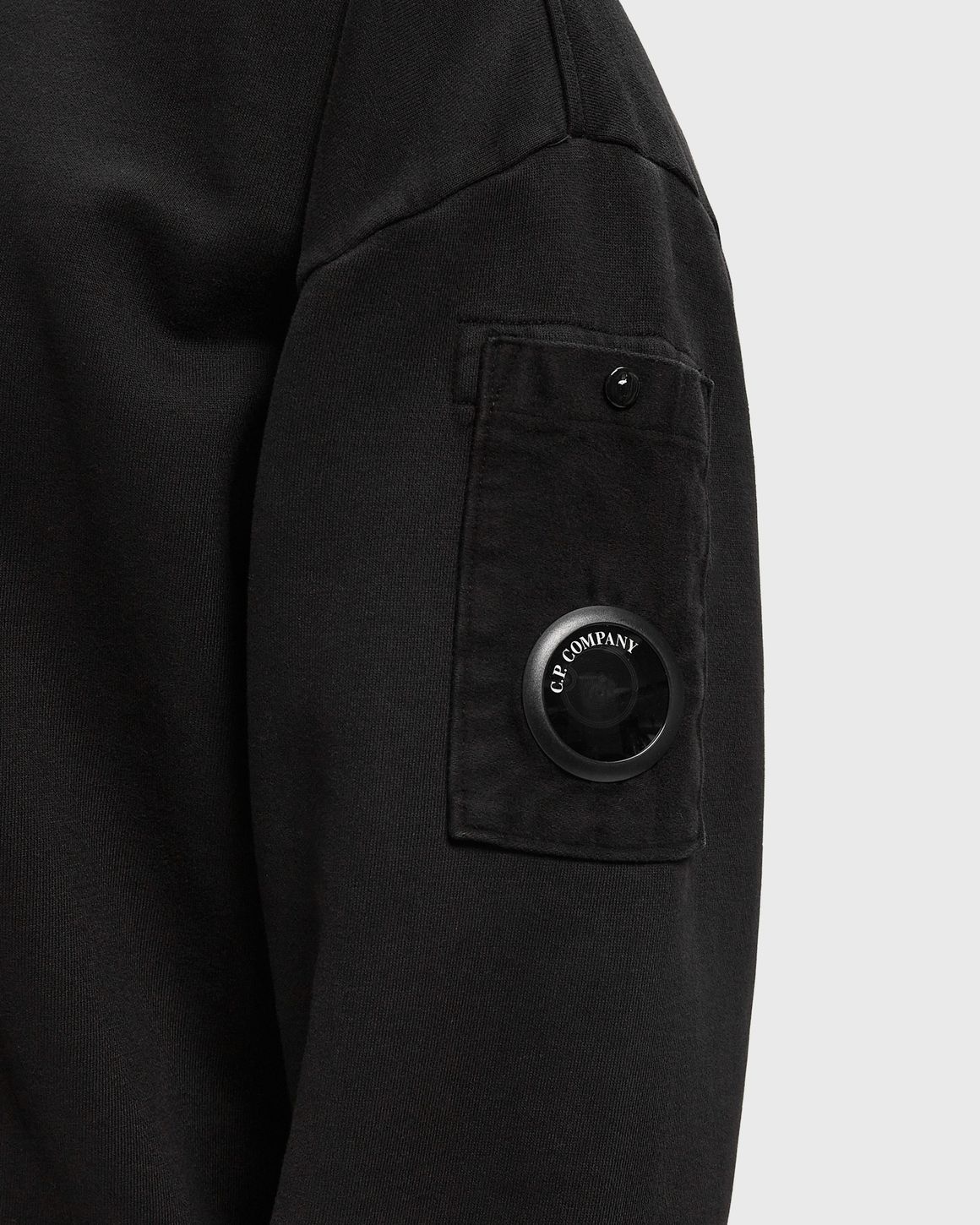 Ansicht 3 von C.P. Company BRUSHED AND EMERIZED DIAGONAL FLEECE MIXED BOXY HALF ZIP LENS SWEATSHIRT